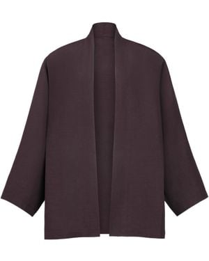 Alaïa Straight Poplin Jacket - Purple