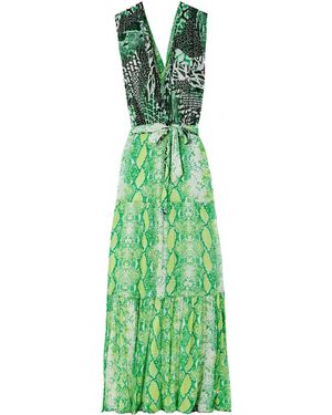 Diane von Furstenberg V-Neck Dress - Green