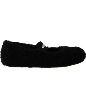 Moon Boot Bluetooth Shearling Ballet Pumps - Black