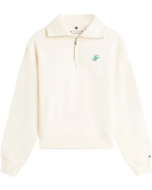 Tommy Hilfiger Long-Sleeved Sweatshirt - White