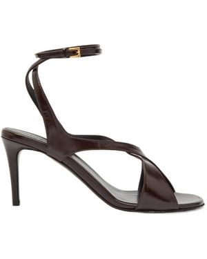 KHAITE Leather Sandals - White