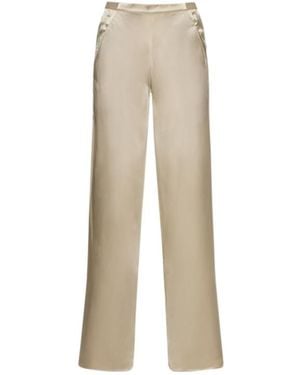 Christopher Esber Elastic Pleated Casual Trousers - Natural