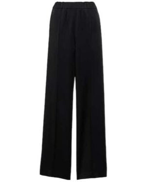 Jil Sander Satin Wide-Leg Trousers - Black