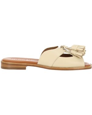 Hereu Boqueria Heeled Open-Toe Tasselled Sandals - Natural