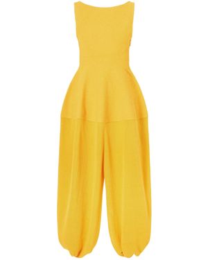 Proenza Schouler Sukki Backless Pleated Dress - Yellow