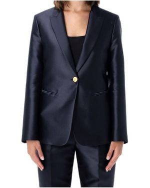 Alberta Ferretti Long-Sleeve Suit Jacket - Blue