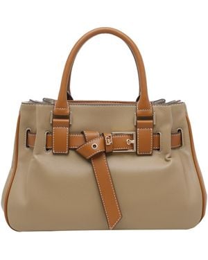 Liu Jo Belted Top Handle Tote Bag - Brown