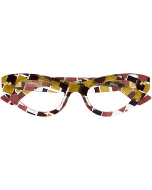 Bottega Veneta Eyewear Dizzy Cat Eye Eyeglasses - White
