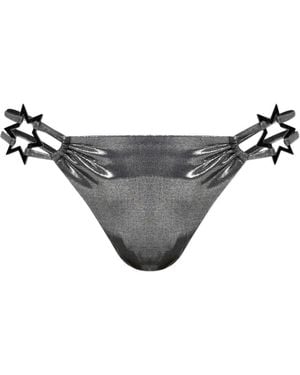 MISBHV Star-Appliqué Bikini Bottoms - Grey
