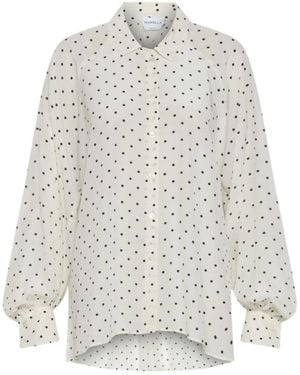 Marella Printed Long-Sleeve Shirt - White