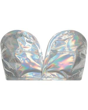 Dolce & Gabbana Minimal Strapless Tube Top - Blue