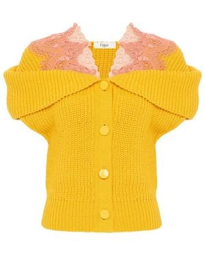 Chloé Cape Cardigan - Yellow