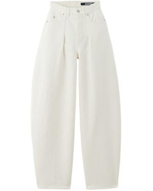 Jacquemus Casual Pants With Belt Loops - White