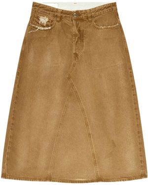 DIESEL De-Pago-Mid Skirt - Natural
