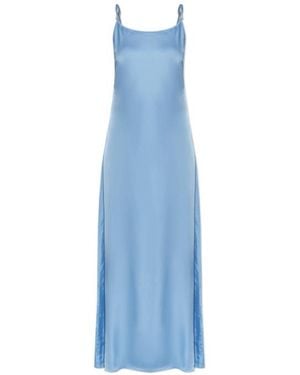 Samsøe & Samsøe Sasinga Tie-Strap Slip Maxi Dress - Blue
