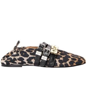 Ganni Printed Ballet Shoes - Multicolor