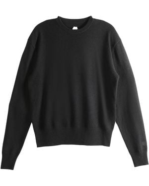 TOTEME Totême Round Neck Knitted Jumper - Black