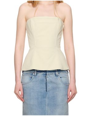 Jean Paul Gaultier Zippered Side Seam Bra - Blue