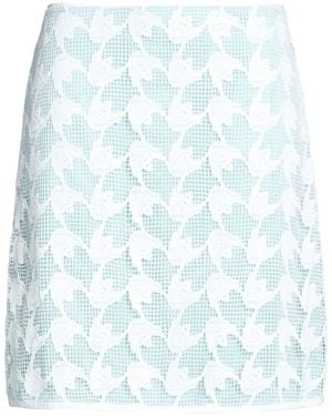 Tory Burch Color-Block Lace Umbrella Skirt - Blue