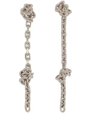 Jil Sander Pendant Earrings - White