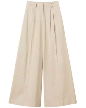 Twinset Lurex Trousers - White