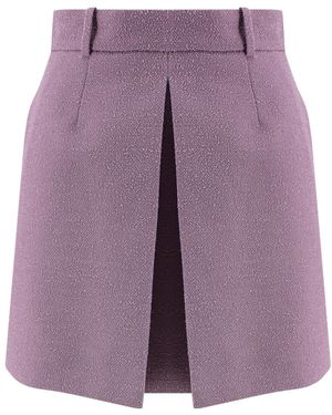 Dior Belt Loop Skirt - Purple
