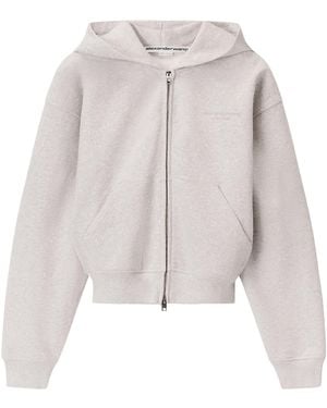 Alexander Wang Crystal Zip Up Hoodie - Multicolor