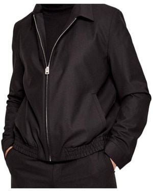 BOSS Hugo Zip-Up Bomber Jacket - Black
