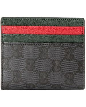 Gucci Vintagestyle Mini Card Holder - Grey