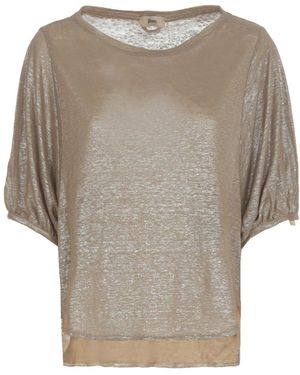 Herno Neckline Bat-Sleeved Top - Gray