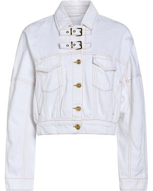 Ganni Denim Jackets - White