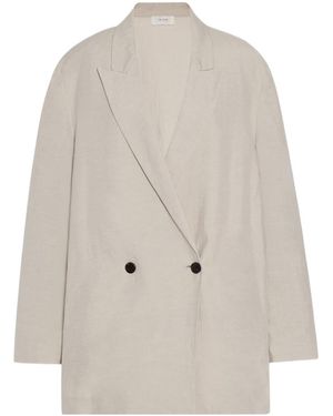 The Row Nat Double-Breasted Jacket - White