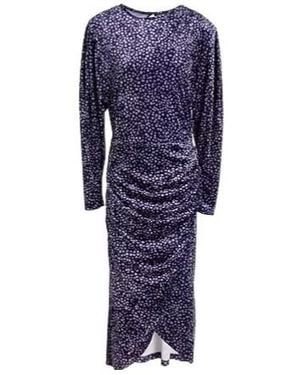 Isabel Marant Printed Bodycon Dress - Blue