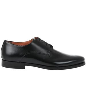 Santoni Leather Derby Shoes - Black