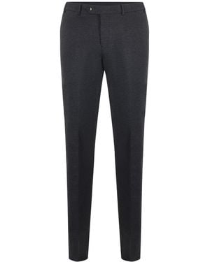 PT01 Pt Torino Slim Tailored Trousers - Blue