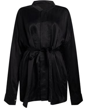 Rick Owens Solid Colour Shirts Blouses - Black