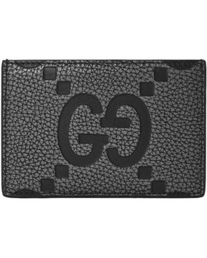 Gucci Logo Card Holder - Grey