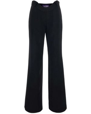 Jean Paul Gaultier High-Waisted Casual Trousers - Blue