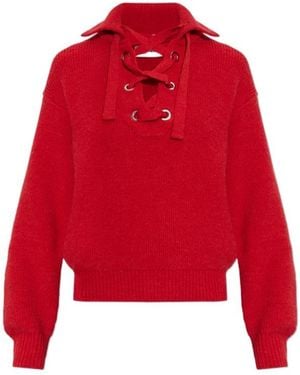 Isabel Marant Long-Sleeved Sweater - Red