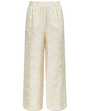 Versace Pattern-Printed Trousers - White