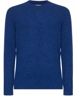 MC2 Saint Barth Ribbed Crewneck Knitwear - Blue