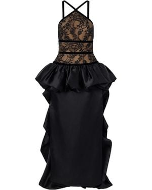 Elie Saab Minimalist Evening Dress - Black
