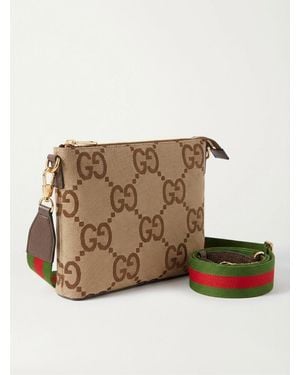 Gucci Jumbo Gg Messenger Bag - Natural
