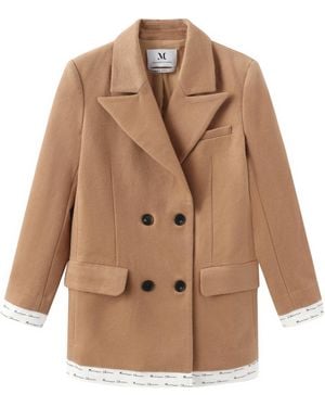 Marissa Chiara Double-Breasted Casual Jacket - Brown