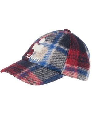 Isabel Marant Checkered Baseball Cap - Blue