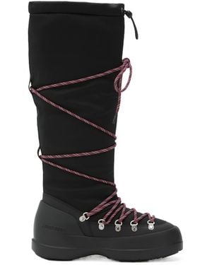 Moon Boot Luna Lace-Up Boots - Black