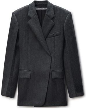 Alexander Wang Double-Breasted Fitted Blazer Dress - Black