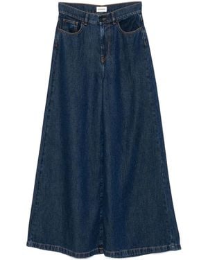 P.A.R.O.S.H. Joy Long Denim Skirt - Blue