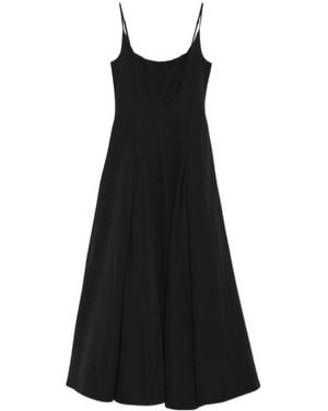 STAUD Pleated Dress - Black