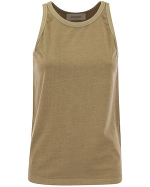 Sportmax Crewneck Sleeveless Top - Green